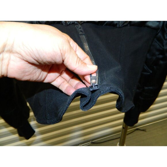 Christian Dior Black Satin & Faux Fur Cropped Jacket Size 6 Made In Italy - Picture 10 of 16